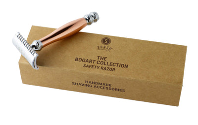 Bogart Collection Double Edge Safety Razor, Open Comb Rose Gold
