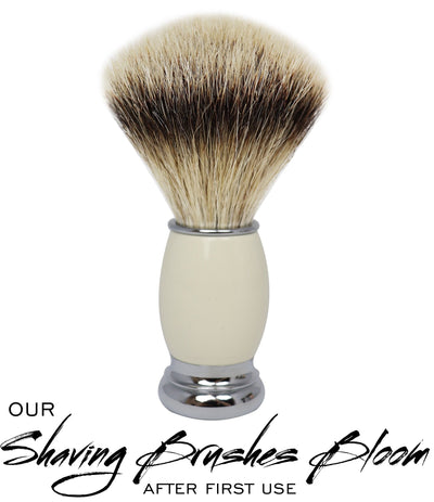 Bogart Collection Silvertip Badger Shaving Brush White