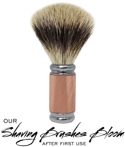 Dean Collection Pure Badger Shaving Brush Rose Gold