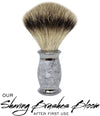 Sidney Collection Fusion Razor and Brush Set White