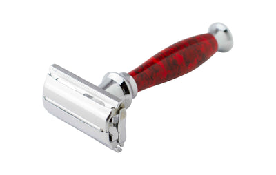 Sidney Collection Butterfly Double Edge Razor Red