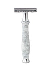 Sidney Collection Double Edge Closed Comb Safety Razor White