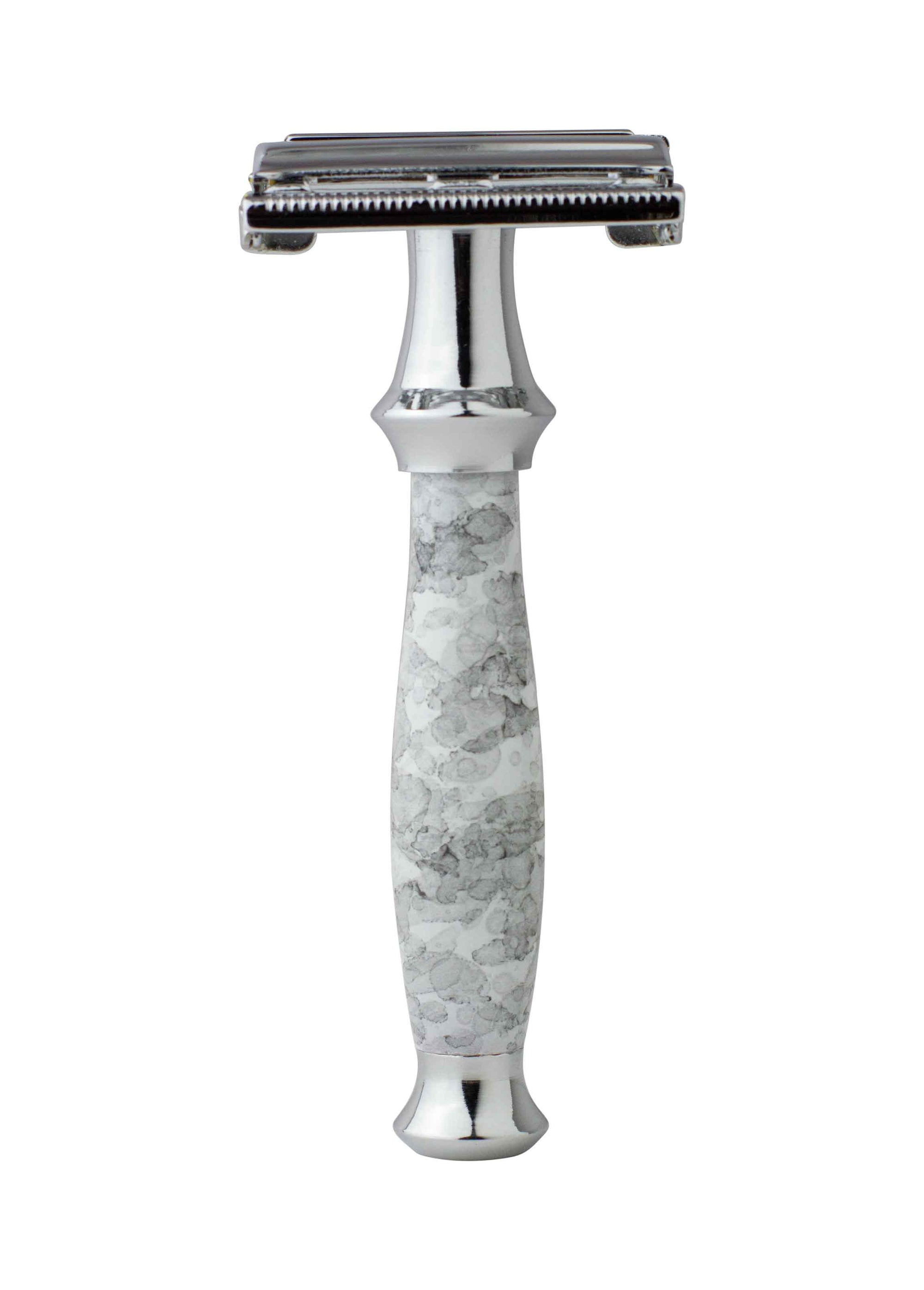 Sidney Collection Butterfly Double Edge Razor White