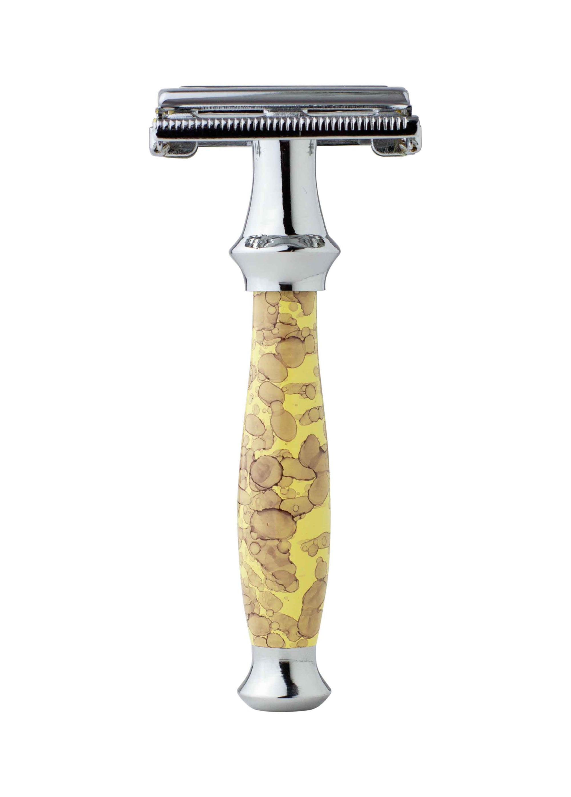 Sidney Collection Double Edge Closed Comb Safety Razor Yellow