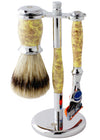 Sidney Collection Fusion Razor and Brush Set Yellow