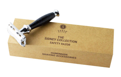 Sidney Collection Butterfly Double Edge Razor Black